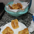 El cooksnap de Soledad Matias cuando hizo Tortas fritas hechas con grasa.