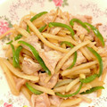 悠LOVE航's cooksnap of when they made じゃが芋と豚モモ肉の細切り炒め.