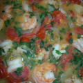 El cooksnap de yosamaras cuando hizo Camarones con vieiras y tomatitos, para Semana Santa.