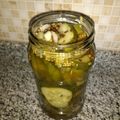 El cooksnap de Noelia cuando hizo Pepinos agridulces en conserva.