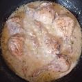 El cooksnap de Javier Sanchez cuando hizo Jamoncitos de pollo en salsa de champiñones.