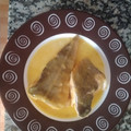 El cooksnap de Carlos Leal Casas cuando hizo Bacalao en salsa de naranja.