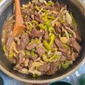LauraD70's cooksnap of when they made Pepper steak.