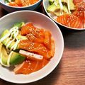ゆりまる2011's cooksnap of when they made 味付けサーモン☆ごま油めんつゆ漬け.