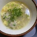 __kikilala's cooksnap of when they made 簡単！余った餃子のタネでスープ♪.