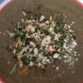 El cooksnap de Carmeta cuando hizo Crema de Berenjena y Calabacín.
