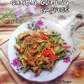 Cooksnap Hani Shaimi semasa beliau membuat Sambal Goreng Jawa.