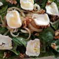 El cooksnap de Sandra cuando hizo Ensalada de espinacas, queso de cabra, nueces, cebolla caramelizada.