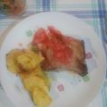El cooksnap de Mariana Conti cuando hizo Cocina para enamorar: Medallones de cerdo con frutillas.