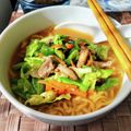 在宅勤務のおじさん's cooksnap of when they made 野菜たっぷりｽﾀﾐﾅ☆みそラーメン.
