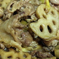 …NOKKO's cooksnap of when they made 豚薄切り肉＆蓮根ピーマンの和風カレー炒め.