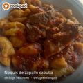 El cooksnap de Euge Velazquez cuando hizo Canelones de espinaca con salsa.