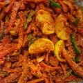 Umme Ali 's cooksnap of when they made Memoni gajar achaar.