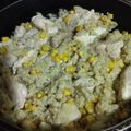 El cooksnap de Sil Sera cuando hizo Guisito de arroz con pollo y choclo.