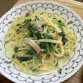 よねらー's cooksnap of when they made ほうれん草とベーコンのクリームパスタ！！.