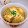 のんべぇヒロ's cooksnap of when they made 食パンで＊絶品オニオングラタンスープ.