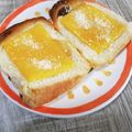 ponnko's cooksnap of when they made 朝食に＊蜂蜜とチェダーチーズのトースト＊.