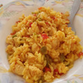 El cooksnap de Dimi Coca Torres cuando hizo Arroz meloso de pollo con champiñones.