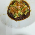 El cooksnap de Carlota cuando hizo Tartar de atún rojo y aguacate.