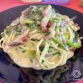 momoetsu's cooksnap of when they made ほうれん草とベーコンのクリームパスタ！！.