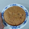 El cooksnap de Lolo Bachur cuando hizo Pan de banana y chips de chocolate (sin TACC y sin lactosa).