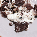 えたmama's cooksnap of when they made 材料3つ★焼かないオレオチーズケーキ.