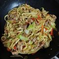 ✊肝っ玉かーちゃん✊'s cooksnap of when they made 即席10分！麺つゆで簡単✿焼きうどん✿.