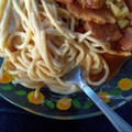 El cooksnap de Chio cuando hizo Chuleta ahumada en salsa mexicana.