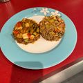 El cooksnap de Ana Muñoz cuando hizo Timbal de pisto con quinoa.