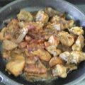El cooksnap de Cocinando cuando hizo Conejo al ajillo.