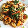 รูป Cooksnap ของ Nadiahomemade​ เมื่อเขาทำ หอยแมลงภู่ผัดโหระพา