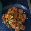 Cooksnap dari Asri Agustina untuk resep Tumis jagung muda sosis baso