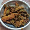 mitu madlani's cooksnap of when they made ભીંડા બટાકા નું શાક (Bhinda Bataka Shak Recipe In Gujarati).