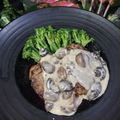 Cooksnap dari mya rosie nuraini untuk resep Steak Salmon with Cheese and Mushroom Sauce
