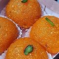 Richa Puri का कुकस्नैप जब उन्होंने मोती चूर लड्डू(moti choor laddu recipe in hindi) बनाया था।