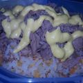 El cooksnap de Amparo Merino Urbina cuando hizo Arroz tibio con atún en trozos y vegetales.