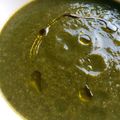 El cooksnap de Irene-Guirao cuando hizo Crema de espinacas con "secreto" de espárragos.