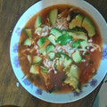 El cooksnap de Norbe de Guzman cuando hizo Sopa de lentejas con chorizo.
