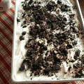 El cooksnap de Hiara cuando hizo Brownie con merengue italiano y oreos.