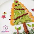 Cooksnap από daddymenu food & design Ideas στη συνταγή Χριστουγεννιάτικο Δέντρο με στολίδια από φρούτα (ακτινίδιο, μανταρίνι, ρόδι) by DaddyMenu