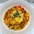 El cooksnap de Catalina Bobadilla Delgado cuando hizo Pollo desmechado con vegetales, arroz y tajadas de plátano verde.