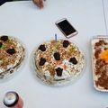 El cooksnap de Priscila cuando hizo Tarta con queso Philadelphia, cuajada y galletas de canela.