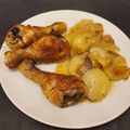 bogi Cooksnap-ja, amikor elkészítette a(z) Sült csirkecomb tepsis burgonyával receptet.