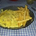 El cooksnap de Antonella Sakala cuando hizo Pollo al verdeo con papas fritas.