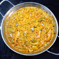 El cooksnap de Tonysantos cuando hizo Paella de marisco.