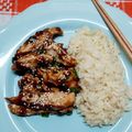 El cooksnap de Norali cuando hizo Pollo teriyaki con arroz.