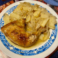 El cooksnap de Esperanza cuando hizo Pollo al horno con patatas.