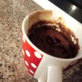 El cooksnap de Mai14 cuando hizo Torta en taza para microondas-SIN HUEVO.