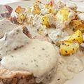 El cooksnap de Jesús Gómez Rodríguez cuando hizo Solomillo de cerdo con salsa Roquefort y Rosti de patatas.