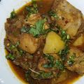 Naila Asif's cooksnap of when they made Aloo chicken.